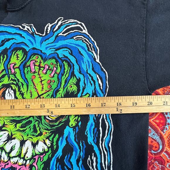 Rob Zombie Graphic Tee Size L Big Demonoid BORN UGLY LIVE UGLY DIE UGLY 2022 - Picture 10 of 12